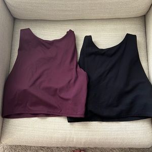 CRZ YOGA Women's High Neck Longline Sports Bra